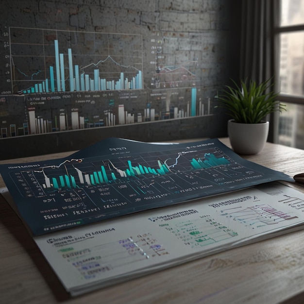 Financial design currency symbols market analysis