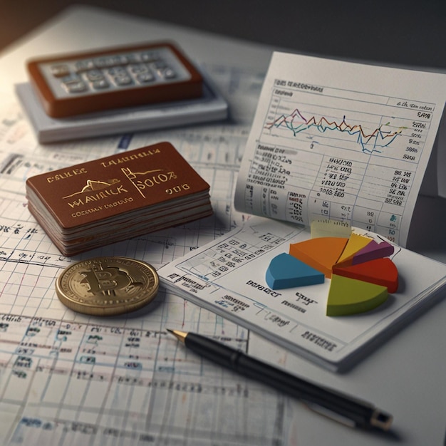 Financial design currency symbols market analysis