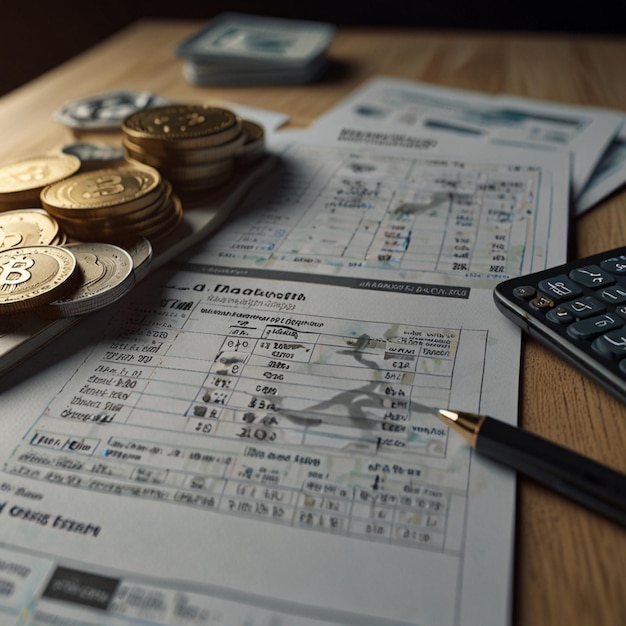 Financial design currency symbols market analysis