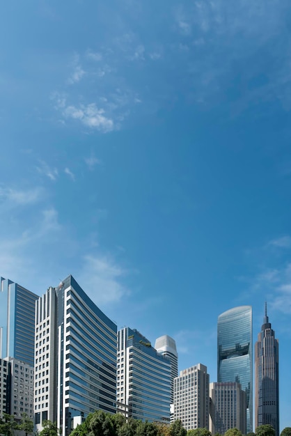 Financial District Office Building Facades and Glass Curtain Walls