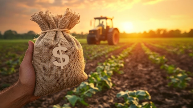 Photo financial growth in agriculture