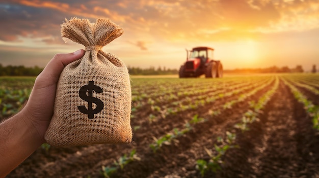 Photo financial growth in agriculture