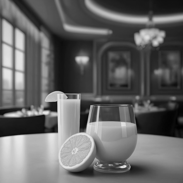 Fine Dining with a Twist Orange Juice Elixir in a Luxurious Hotel Environment