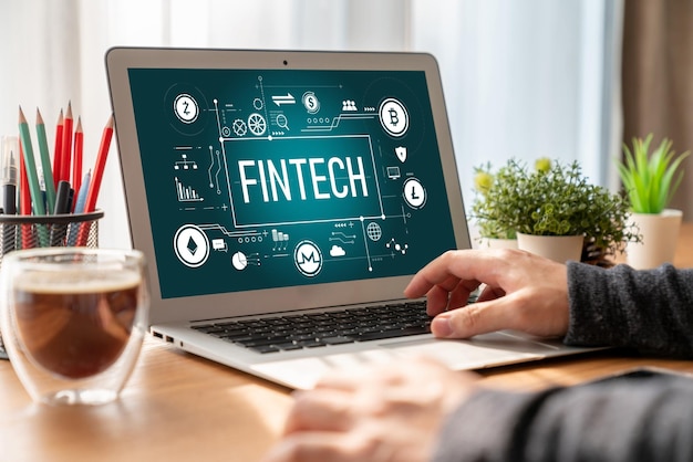 Fintech financial technology software for modish business