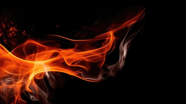 Fire background Illustration AI GenerativexA