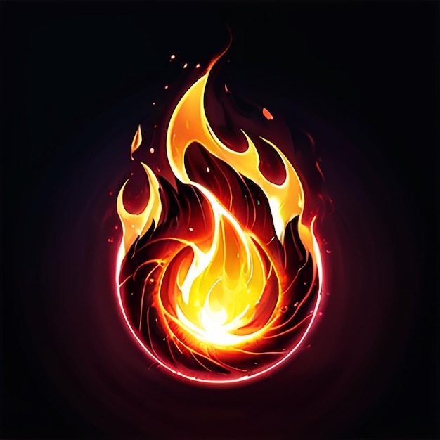 a fire design with a fire and flames like a fire