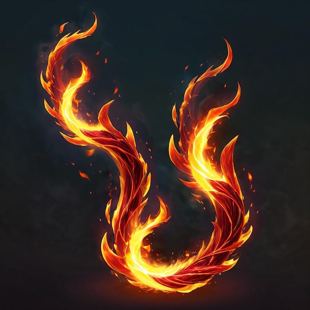 a fire design with flames and a fire design