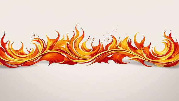 Photo a fire design with the words quot fire quot on the white background