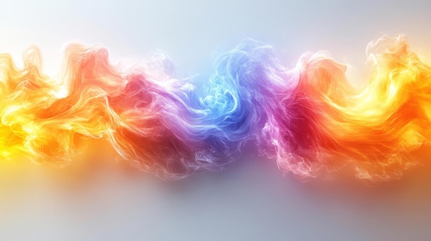 Photo fire elements in a dynamic abstract composition