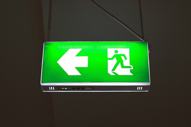 Fire exit light sign