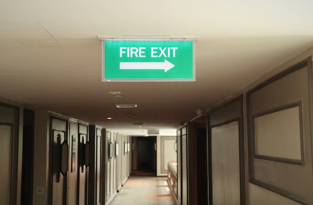 Fire exit to signs