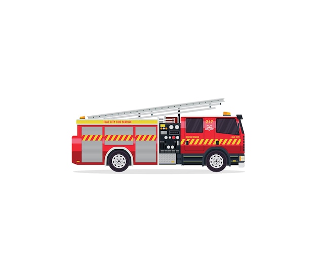 fire fighter truck vector illustration