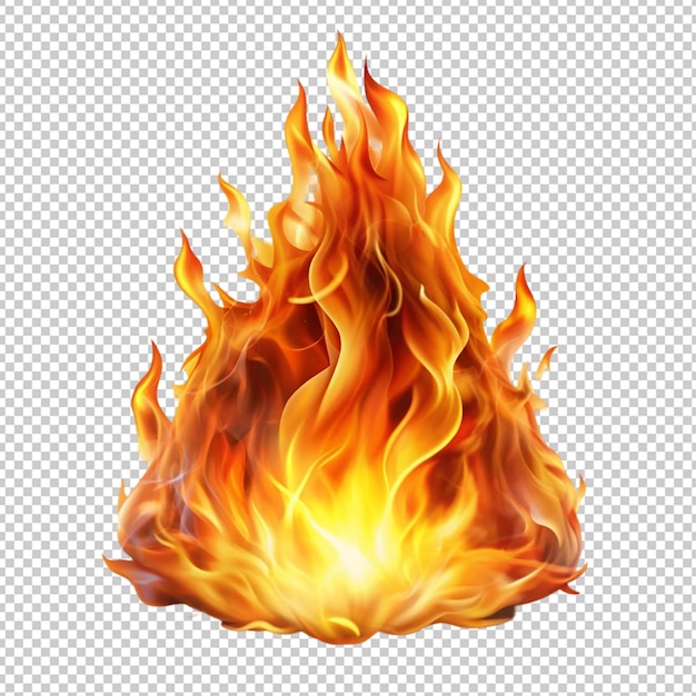 fire flame on transparent background