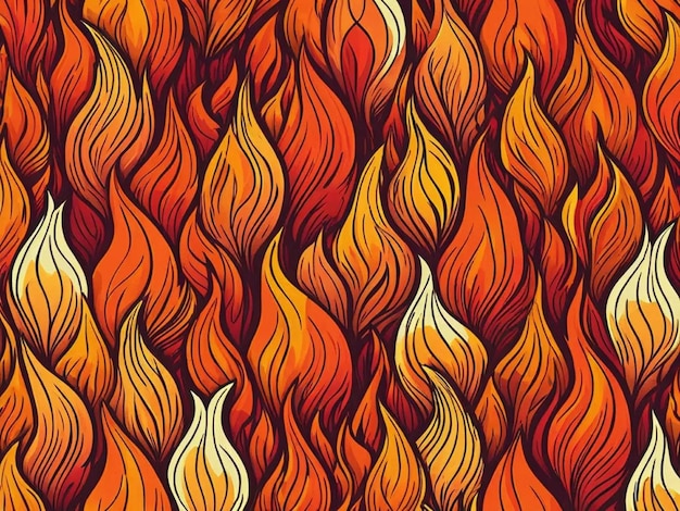 fire flames on a background of fire