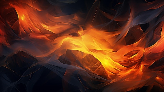 fire flames on a black background