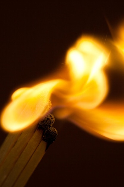 Fire Ignition the moment of ignition of sulphur on matches