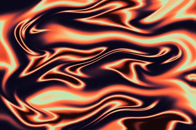 Fire Liquid Iridescent Background Iridescent chrome wavy gradient abstract background holographic fire texture liquid surface ripples reflection