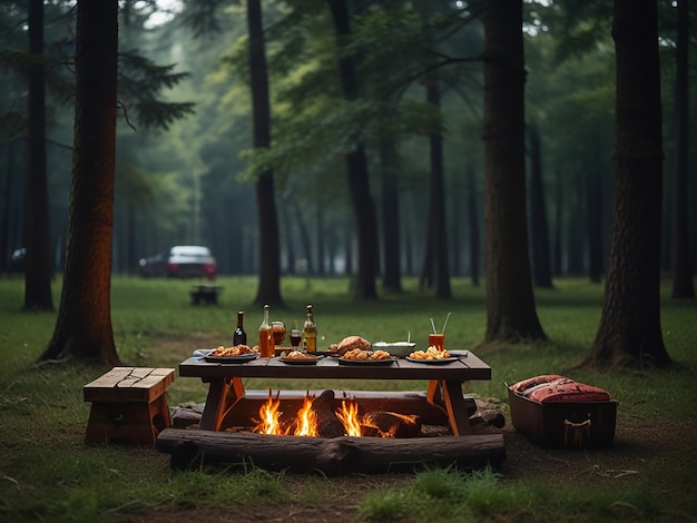 a fire place with a fire and a bottle of beer on it