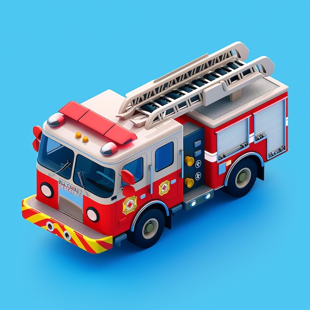 a fire truck made by the company of fire fighters