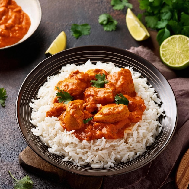 Firefly chicken tikka masala rice ai generated