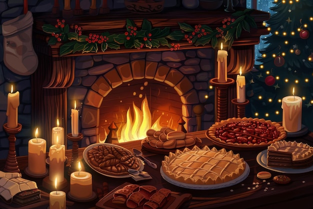 Fireside Delights Warmth and Sweet Treats