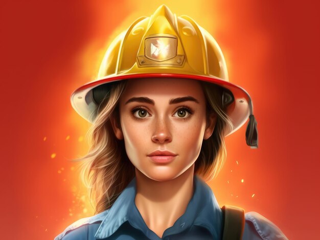 Firewoman hero rescue service