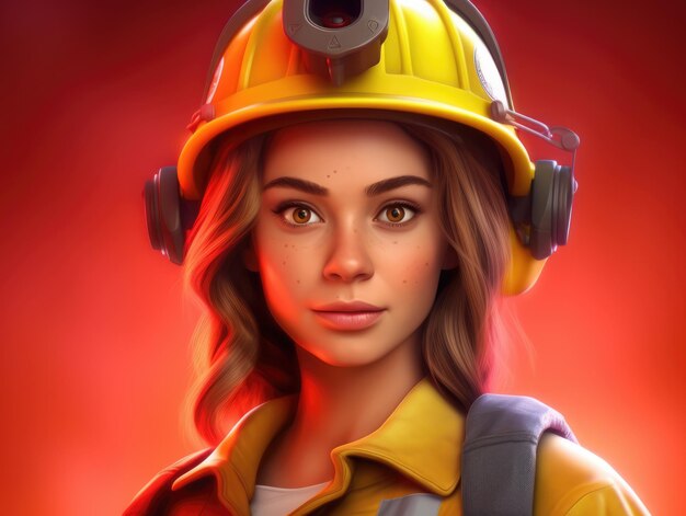 Firewoman hero rescue service