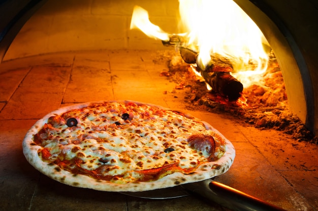 Firewood oven pizza 