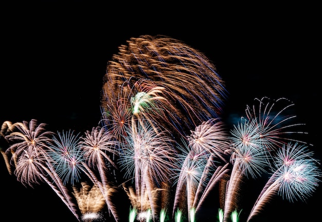 Firework on the sky for background.