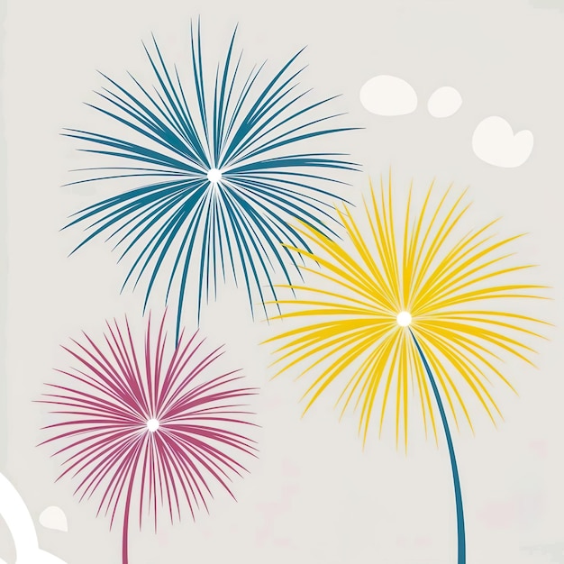 Firework vector icon illustration