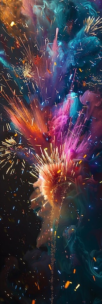 fireworks are a very colorful display of fireworks