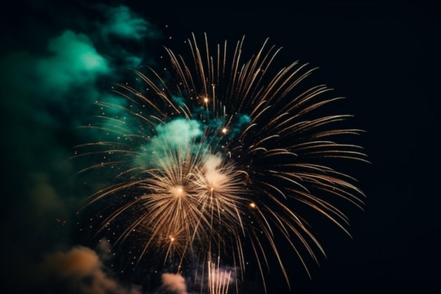 Fireworks in the sky at the festival