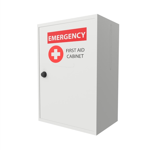 First aid cabinet 3d modelling