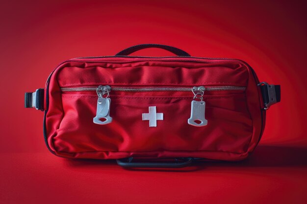 First aid First aid kit First aid kit First aid kit First aid kit on red background