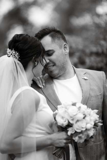 The first meeting of the bride and groom