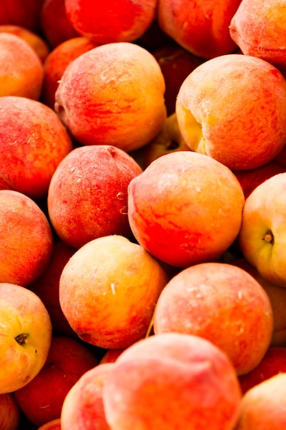 First peaches of the season at the local farmer's  market.