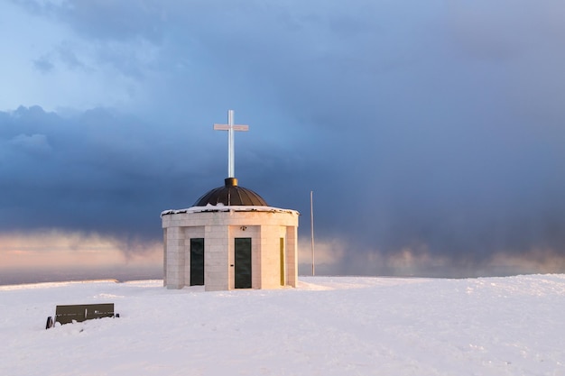 First world war memorial in winter seasonItaly landmark