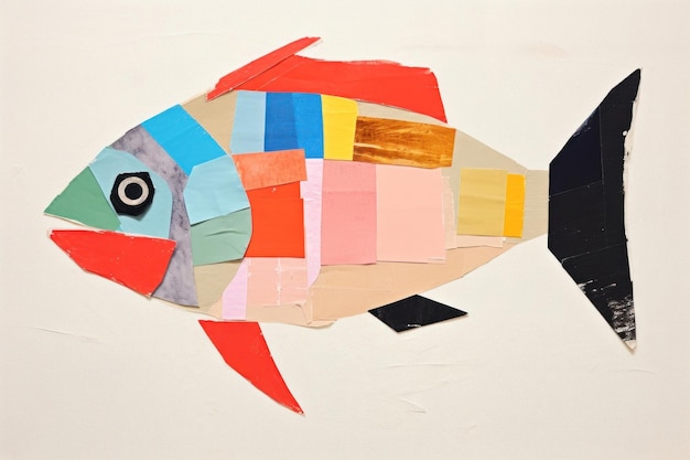 Photo fish art painting animal design