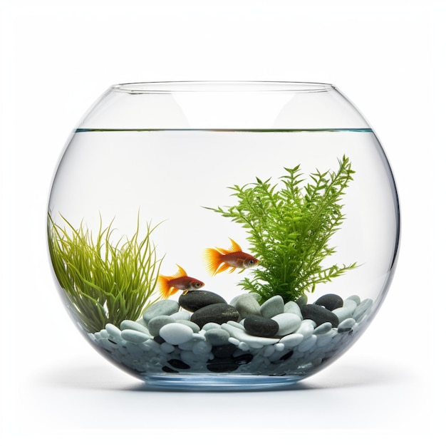 Photo fish bowl aquarium png white background