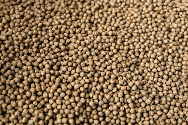 Fish feed texture background