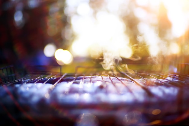 Fish on the grill in the street