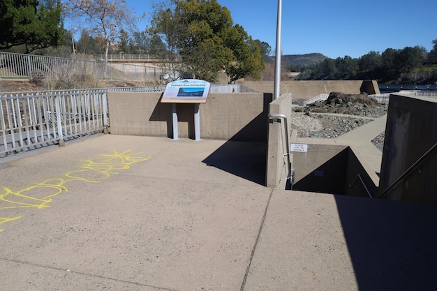 Fish hatchery near Oroville Dam California