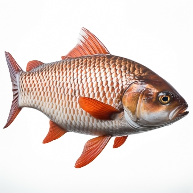 Fish Isolated On White Background High Quality Ultra