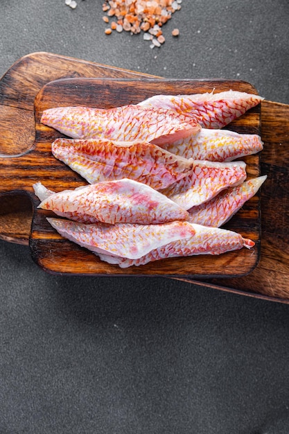 fish red mullet fillet fresh seafood tropical red mullet fish snack healthy meal food snack