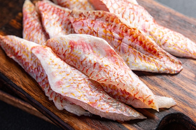 fish red mullet fillet fresh seafood tropical red mullet fish snack healthy meal food snack