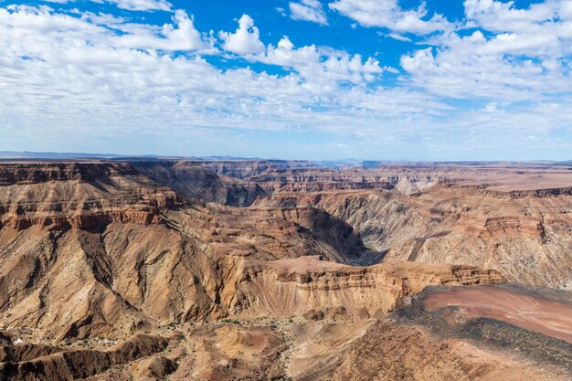 Fish river canyon in Namibia Beautiful landscape Day time