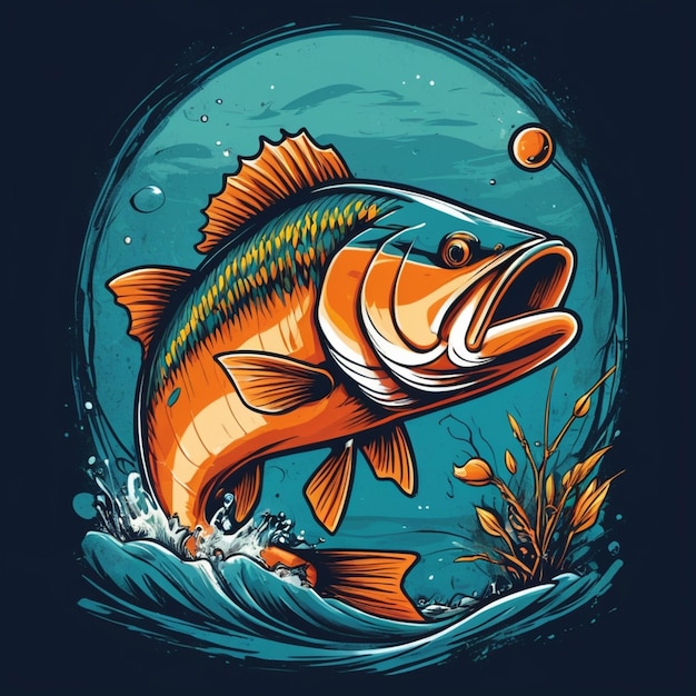 a fish that has a fish on it