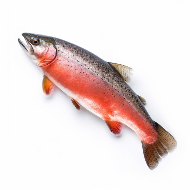 A fish that is red and orange