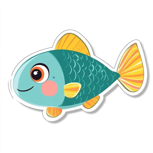 a fish with a face that says  fish  on it