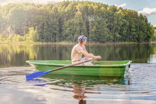 Fisherman in a boat